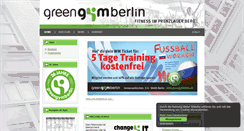 Desktop Screenshot of greengymberlin.de